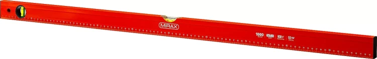 Уровень коробчатый MIRAX, 2 ампулы, крашеный, 1000мм 34602-100_z02 купить в Екатеринбурге