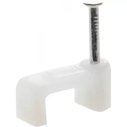 Скоба-держатель для плоского кабеля, с оцинкованным гвоздем, 6 мм, 100 шт, STAYER Master 4511-06 4511-06 купить в Екатеринбурге