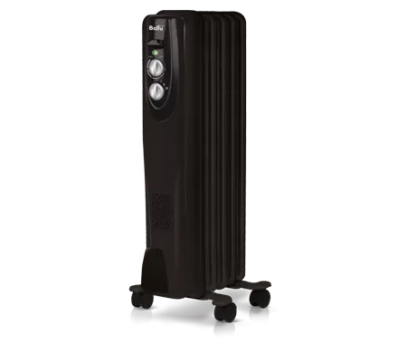 Маслянный радиатор обогреватель электрический BALLU Classic black BOH/CL-05BRN 1000 купить в Екатеринбурге