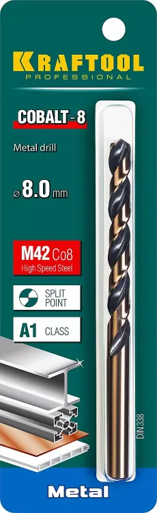 Сверла по металлу HSS-Co 29656-8 купить в Екатеринбурге
