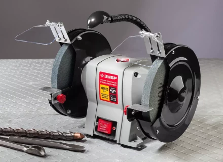 Станок точильный увеличенная мощность + лампа подсветки ЗТШМ-200-450 серия МАСТЕР купить в Екатеринбурге