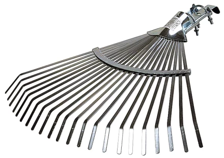 Грабли веерные RACO регулируемые, 22 плоских зубца, гальванизир. покр., 300-450мм 4231-53/736 купить в Екатеринбурге