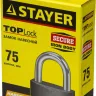 Замок STAYER "STANDARD" навесной, металлический корпус, закаленная дужка, 75 мм 37160-75 купить в Екатеринбурге