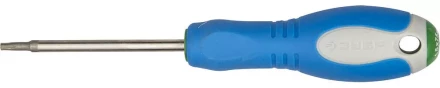 Отвертка ЗУБР, Cr-V сталь, трехкомпонентная рукоятка, цветовая индикация типа шлица, TORX №15, 75мм 25254-15-075 купить в Екатеринбурге