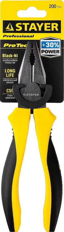 Плоскогубцы комбинированные STAYER "PROTech", эксцентриковое расположение шарнира, 200мм 22027-1-20_z02 купить в Екатеринбурге