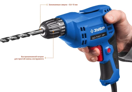 Дрель реверсивная ЗД-П421 ЭР серия ПРОФЕССИОНАЛ купить в Екатеринбурге