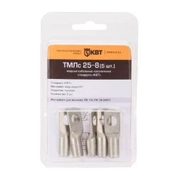 Наконечник кабельный КВТ ТМЛс 4–6 (20 шт) (78770)