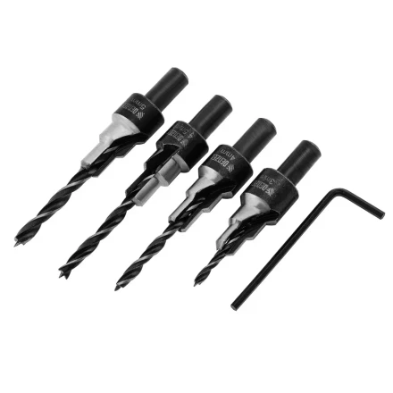Набор сверл под конфирмат Denzel 704240, 3-5 мм, набор 4 шт купить в Екатеринбурге