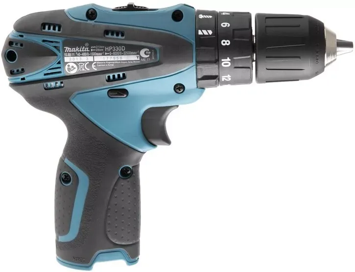 Дрель-шуруповерт аккумуляторная Makita HP330DZ ударный (без АКБ и ЗУ) купить в Екатеринбурге