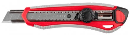 Нож ЗУБР &quot;МАСТЕР&quot; с сегментированным лезвием, двухкомпонентный корпус, механический фиксатор, сталь У8А, 18мм 9158 купить в Екатеринбурге