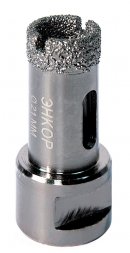 Коронка алмазная по керамограниту D 21 мм для УШМ сух. рез Энкор 48305