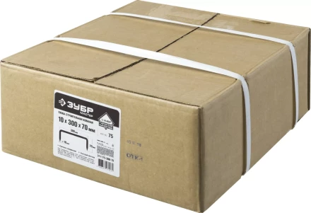 Скоба строительная кованая ЗУБР &quot;МАСТЕР&quot;, 10х300х70 мм, 75 шт 311175-300-70 купить в Екатеринбурге