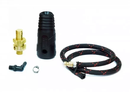 Разъем силовой TIG 50 M12х1 шланг L=0,6метра  быстроразъем Aurora купить в Екатеринбурге