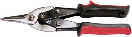 Ножницы по металлу, 250 мм, пряморежущие, для тонкого металла, обрезиненные  рукоятки MATRIX 78330 купить в Екатеринбурге