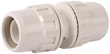 Соединитель ЗУБР &quot;ШиреФит&quot; &quot;штуцер с гайкой - штуцер с гайкой&quot;, 20мм 51490-20 купить в Екатеринбурге