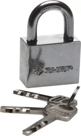 Замок ЗУБР &quot;МАСТЕР&quot; навесной, стальной корпус, закаленная дужка, 40мм 3710-40_z01 купить в Екатеринбурге