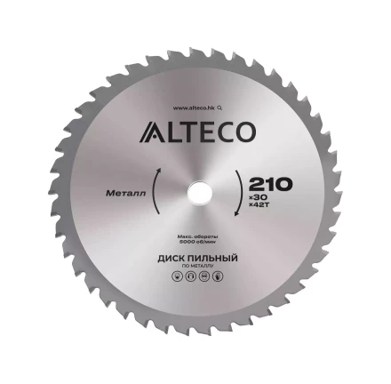Диск пильный по металлу ALTECO 210x30x42T 83052 купить в Екатеринбурге
