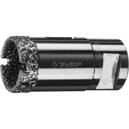 Алмазная коронка ЗУБР &quot;ПРОФЕССИОНАЛ&quot; универсальная для УШМ, сухое сверление, алмазы на вакуумной пайке,  посадка М14, d=29мм 29865-29 купить в Екатеринбурге