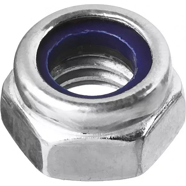 Гайка DIN 985 с нейлоновым кольцом, M8, 8 шт, кл. пр. 6, оцинкованная, ЗУБР 303586-08 купить в Екатеринбурге