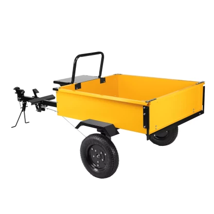 Прицеп для мотоблока Denzel TT-500, оцинк., груз. 500 кг, рег. сцепка, колеса 4.00-10, в упаковке купить в Екатеринбурге