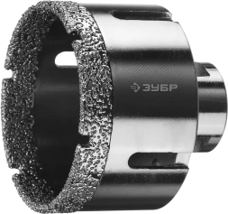 Алмазная коронка ЗУБР &quot;ПРОФЕССИОНАЛ&quot; универсальная для УШМ, сухое сверление, алмазы на вакуумной пайке,  посадка М14, d=16мм 29865-16