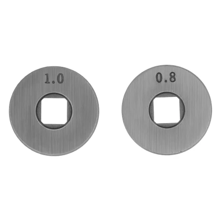 Подающий ролик, U профиль зубчатый под флюсовую проволоку 0,8-1мм посадка квадрат, 2 шт Denzel 93653 купить в Екатеринбурге