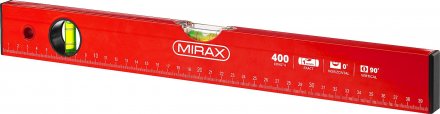 Уровень коробчатый MIRAX, 2 ампулы, крашеный, 400мм 34602-040_z02 купить в Екатеринбурге