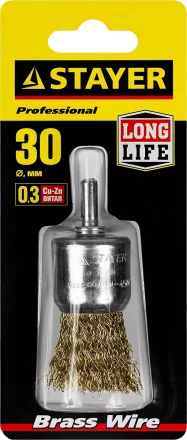 STAYER &quot;PROFESSIONAL&quot;. Щетка кистевая для дрели, витая стальная проволока 0,3мм, 30мм 35113-30 купить в Екатеринбурге