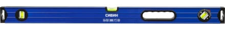 Уровень СИБИН коробчатый усиленный, утолщенный профиль, 2 фрезерованные поверхности, 3 противоударных ампулы (1 поворотная на 360 град), с ручками, 34609-080 купить в Екатеринбурге