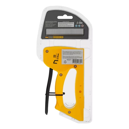 Степлер пластиковый, скобы в комплекте, тип 53, 6-10 мм Denzel 40221 купить в Екатеринбурге