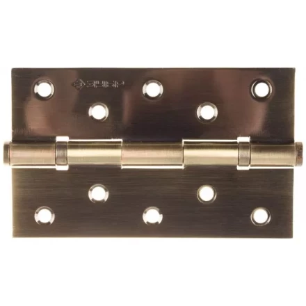 Петля универсальная ЗУБР &quot;ЭКСПЕРТ&quot;, 2 подшипника, цвет ст. латунь (AB), с крепежом, 125х75х2,5мм, 2 шт 37601-125-5 купить в Екатеринбурге