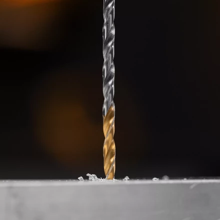 Сверло спиральное по металлу Denzel 3,5 х 112 мм, Р6М5, Golden Tip, удлиненное, 2шт. 718248 купить в Екатеринбурге