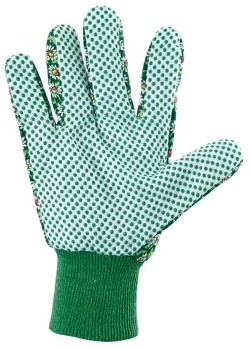Перчатки садовые х/б ткань с ПВХ точкой, манжет, M PALISAD 67762 купить в Екатеринбурге