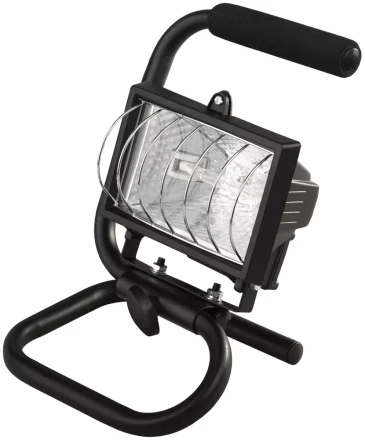 Прожектор галогеновый СВЕТОЗАР переносной с подставкой, цвет черный, 150Вт SV-57121-B купить в Екатеринбурге