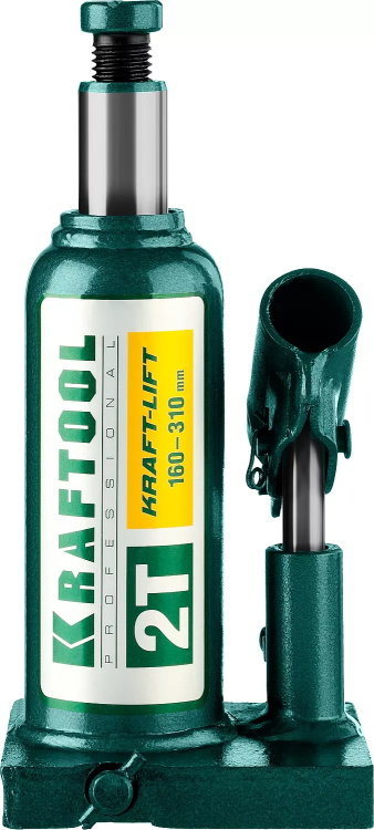 Домкрат гидравлический бутылочный "Kraft-Lift", сварной, 2т, 160-310мм, KRAFTOOL 43462-2 43462-2_z01 купить в Екатеринбурге