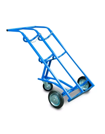 Тележка для газовых баллонов TOR ГБ-2, 2 баллона (250 литые колеса + 160 поворотное) 1012419 купить в Екатеринбурге