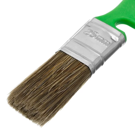 Кисть флейцевая для работ по дереву, 25х10 мм, смешанная щетина, пластиковая рукоятка// MTX 833719 купить в Екатеринбурге