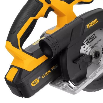 Пила циркулярная аккумуляторная бесщет. CCS-165, 18В Li-Ion Denzel 27401 купить в Екатеринбурге