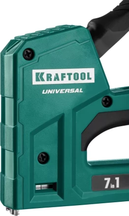 Степлер для скоб "Universal" 7-в-1: 53(6-14 мм)/53F(10-14 мм)/140 (10-14 мм)/13 (6-14 мм)/36 (10-14 мм)/300(16 мм)/500(16 мм), суперлегкий, KRAFTOOL 31524 купить в Екатеринбурге