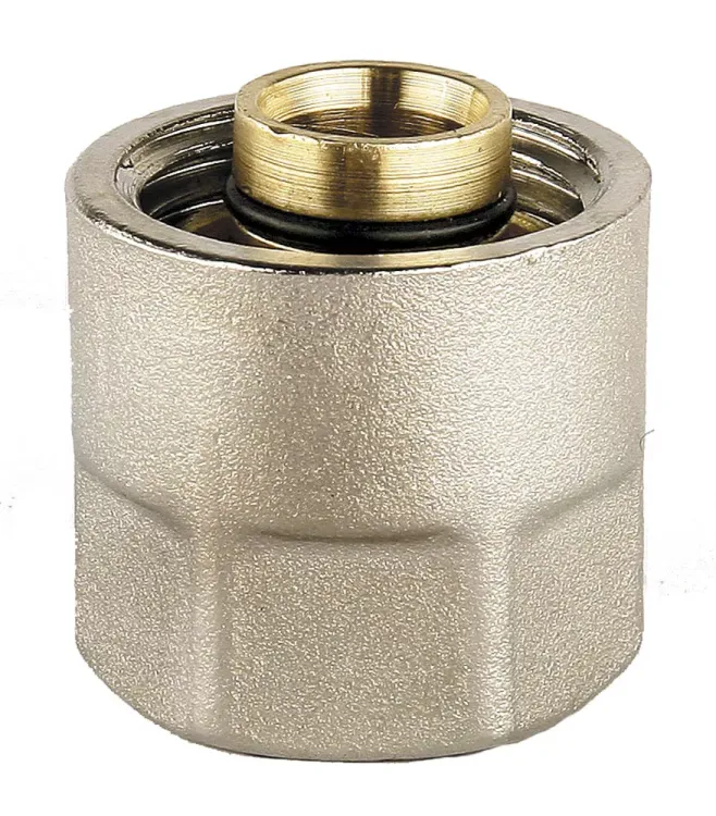 Соединитель GENERAL FITTINGS для металлопластиковых труб, евроконус, никелированная латунь, 1/2" / 16 мм x 2,0 мм 51047-1/2-16 купить в Екатеринбурге