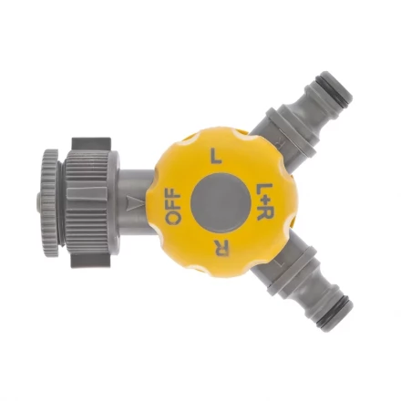 Разветвитель двухканальный с внутренней резьбой 3/4&quot; - 1&quot; с переключателем PALISAD LUXE 66239 купить в Екатеринбурге