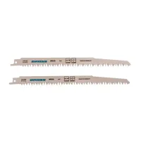 Полотна по дереву для сабельной пилы 4052 - S1531L 210 x 5-65 мм фигурный рез 2 шт Gross 782102