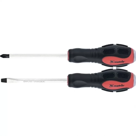 Набор ударных отверток 2шт PH2x100 SL6x100 CrV Matrix 19121 купить в Екатеринбурге