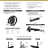 Грунтозацепы Denzel 380/160 мм, посадка круг 30 мм, комплект 2 шт 59917 купить в Екатеринбурге