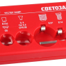 Тестер ламп СВЕТОЗАР для цоколей: G13, G5, G4, G5.3, G6.35, B15d, E27, E14, E10, звуковой сигнал SV-44900 купить в Екатеринбурге