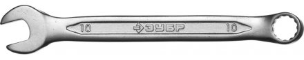 Ключ ЗУБР &quot;МАСТЕР&quot; гаечный комбинированный, Cr-V сталь, хромированный, 10мм 27087-10 купить в Екатеринбурге