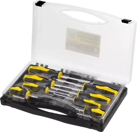 Набор STAYER &quot;MASTER&quot; HERCULES: Отвертки, Cr-V, эргономичная двухкомпонентная рукоятка, 8шт 25055-H8_z02 купить в Екатеринбурге