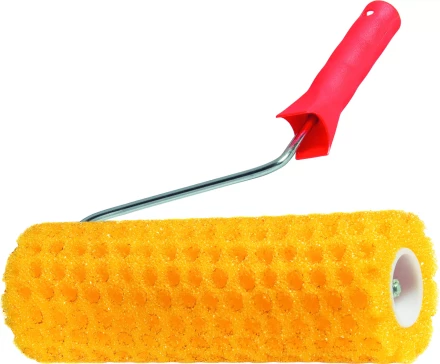 Валик &quot;СТРУКТУРНЫЙ&quot; поролоновый с ручкой &quot;горошек&quot; 230 мм D - 80 мм  MATRIX 80222 купить в Екатеринбурге