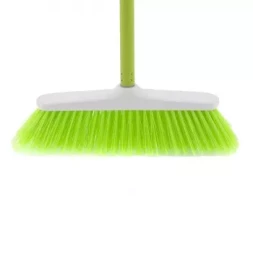 Щетка пластмасовая для пола 270 мм "CLASSIC" салат. щетина c черенком 120 см D22мм ELFE 93545