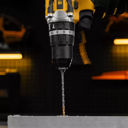 Сверло спиральное по металлу Denzel  4,5 х 126 мм, Р6М5, Golden Tip, удлиненное, 718252 купить в Екатеринбурге